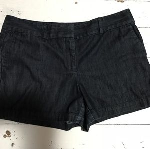 Loft, Riviera Dark Denim Shorts